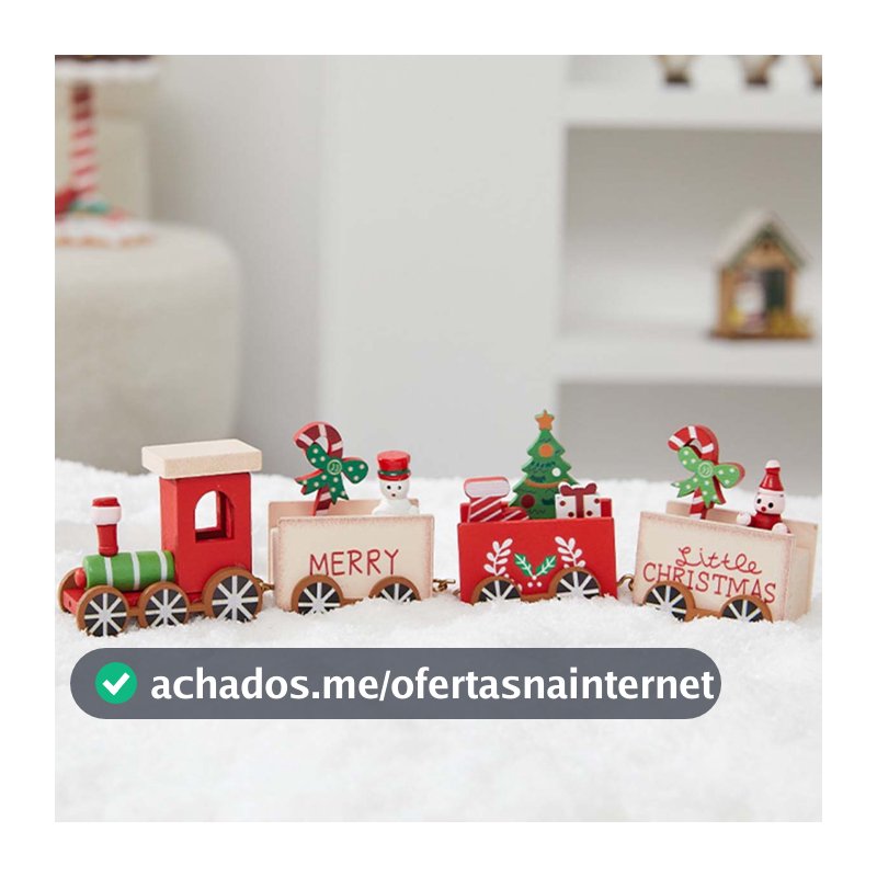 Ornamento de Natal, Trenzinho Christmas - Allmini