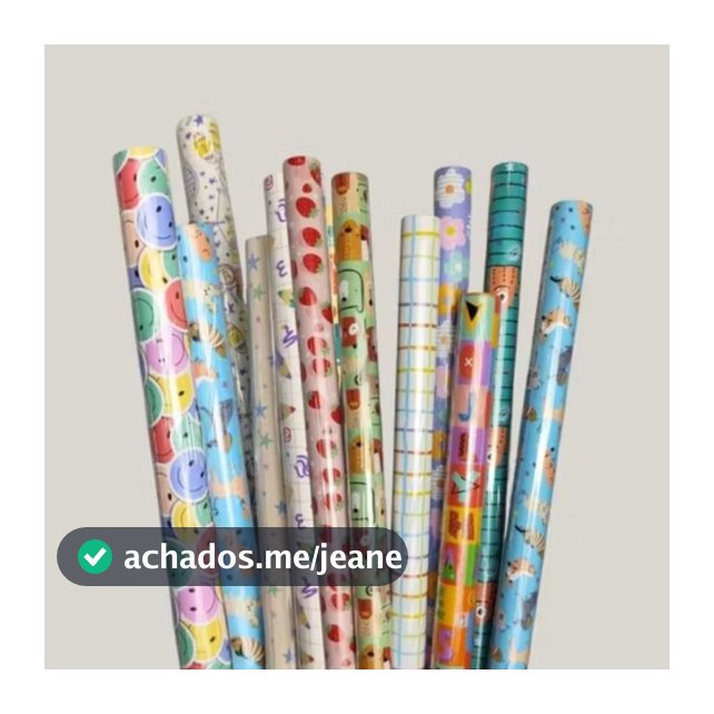 Kit Rolo de papel de presente 70x100cm FEMININO MASCULINO INFANTIL SORTIDO ENVIO RAPIDO