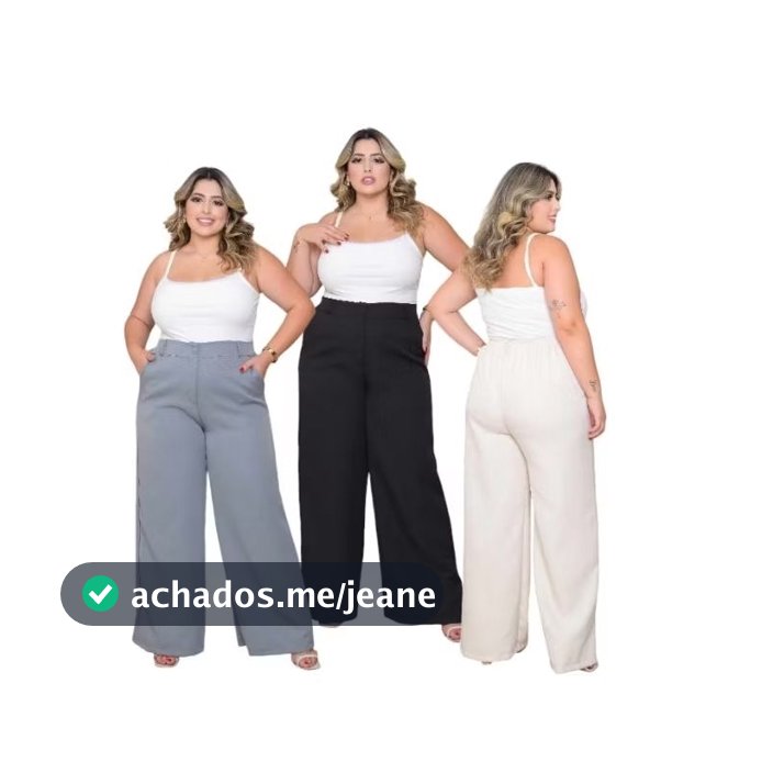 CALÇA PANTALONA PLUS SOCIAL TECIDO ALFAIATARIA  GG  XG  G1 G2 G3