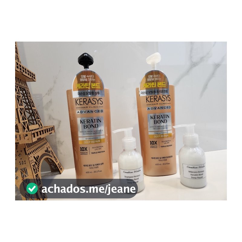 Kerasys Keratin Bond Deep Repair (kit shampoo + Máscara), com 2x35 ou 2x100 ml /g