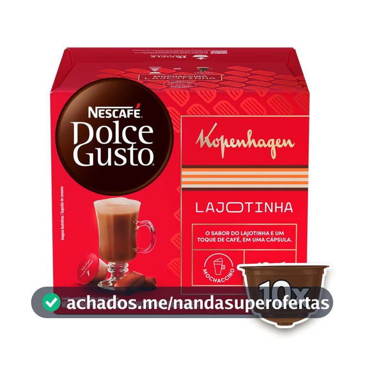NESCAFÉ DOLCE GUSTO Mochaccino Lajotinha Kopenhagen - 10 CÁPSULAS