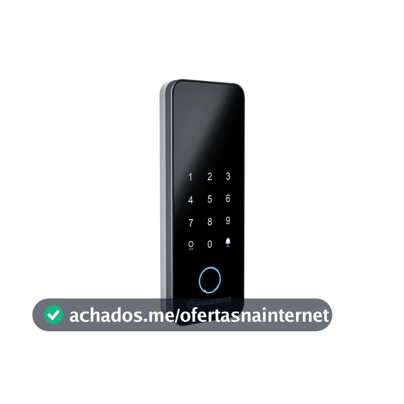 Fechadura Digital Biométrica Athenas Bluetooth Madeira P3004BLE Primebras