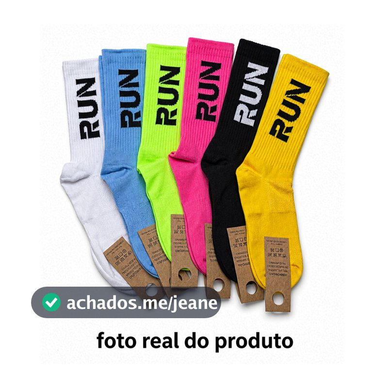 Kit Meias Poliamida Academia Esportiva Corrida Compressão