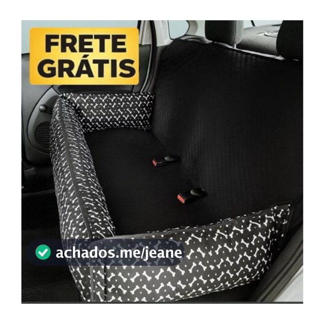 Protetor Pet Gigante para Banco Veicular Traseiro Impermeável Com Zíper e Almofadas Laterais P/G/GG