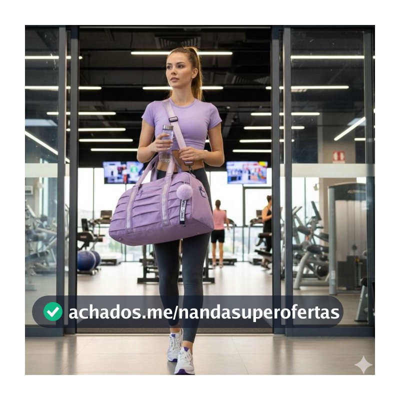 Bolsa Esportiva Feminina impermeavel Grande Capacidade para Academia e Viagem, com Alça de Ombro Com acessório