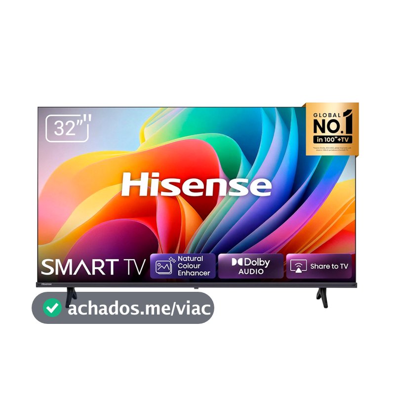 Smart Tv Hisense HD 32” 32A4NV IA HDR10 VIDAA U9