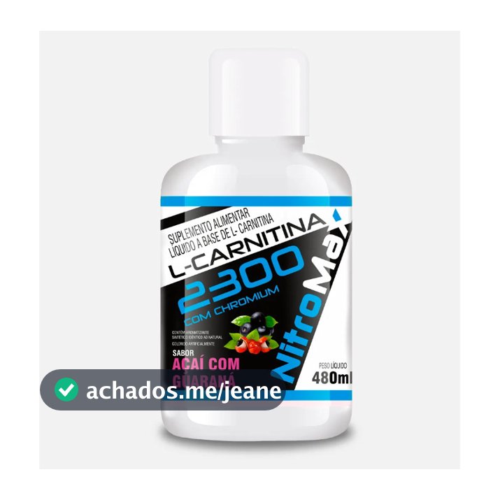 Termogênico L-carnitina liquida 480ml - Nitromax