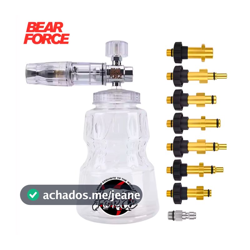 Canhão de Espuma SnowFoam Profissional Para Lavadoras de Alta Pressão Bear Force