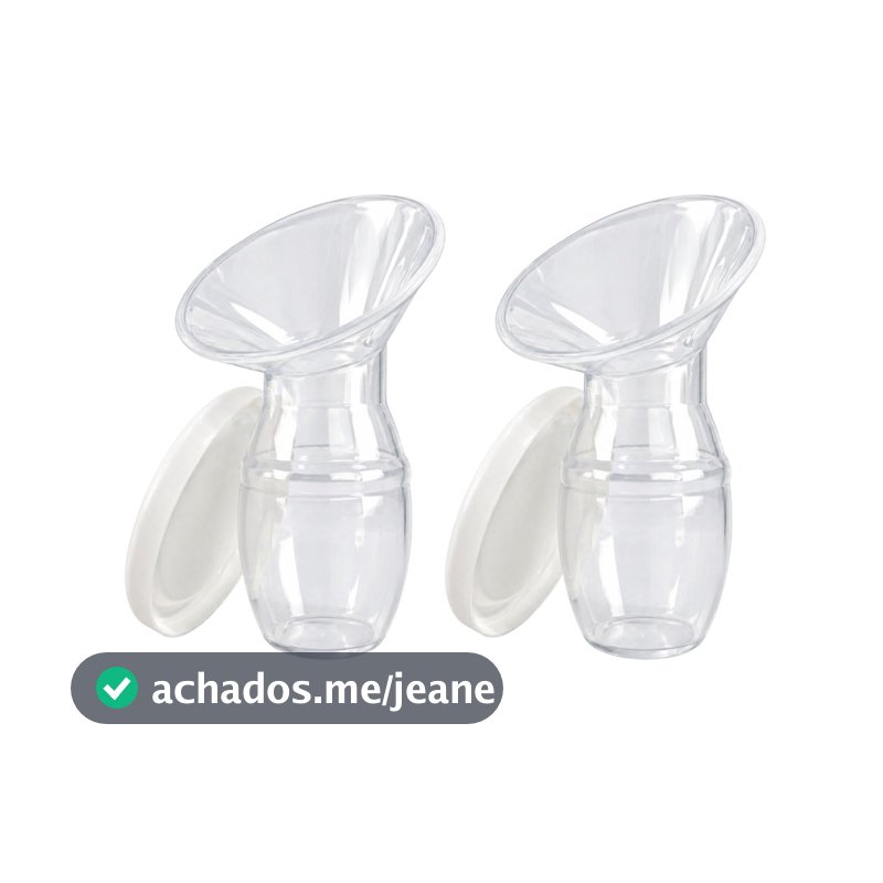 Kit 2 Unids Extrator/Coletor de Leite Materno Silicone – Sucção Natural Reutilizável