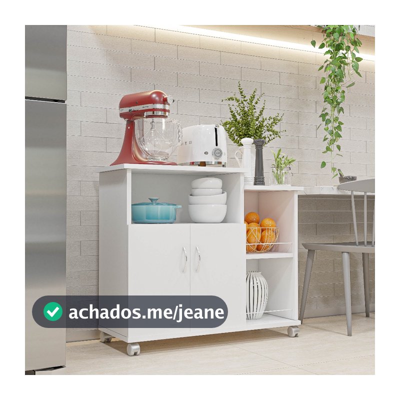 Armário Cozinha Fruteira Multiuso Cozinha com Tampo para Microondas e Galão de Àgua