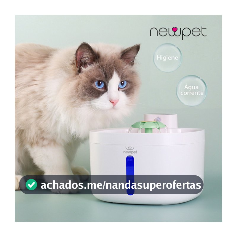 2.6l Sensor Sem Fio Bebedouro Fonte Para Gato Cão Newpet -Bivolt