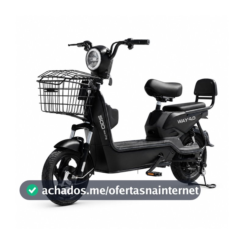 Bicicleta Elétrica Scooter Mova Way 4.0 500w 48v Lítio
