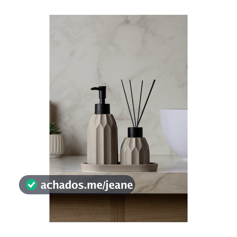 Conjunto Banheiro 3 Peças Aromatta em Cerâmica - Wolff