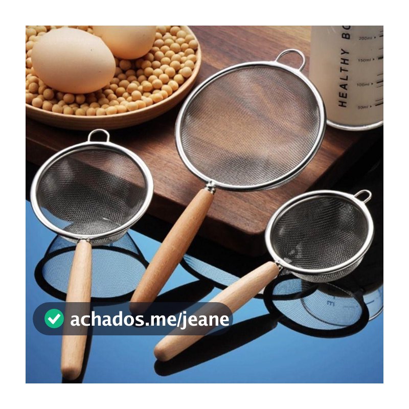 Peneira De Malha Fina De Aço Inoxidável-Filtro De Óleo Farinha Multifuncional