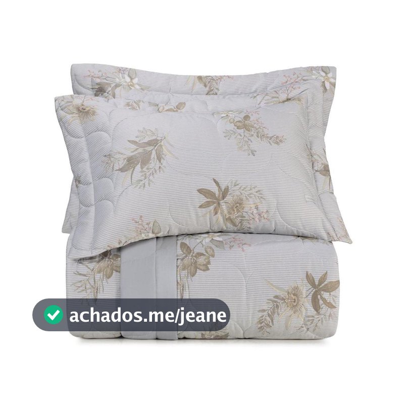 Jogo de Colcha Queen Altenburg Cetim Sublime 300 Fios Silvestre