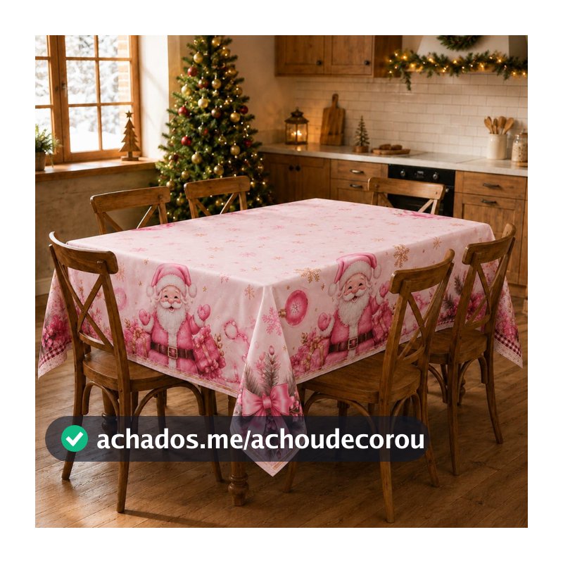 TOALHA DE MESA ESPECIAL NATAL 4 ,6 , 8 LUGARES OXFORD ESTAMPADA TOP CEIA NATAL BOAS FESTAS ANO NOVO