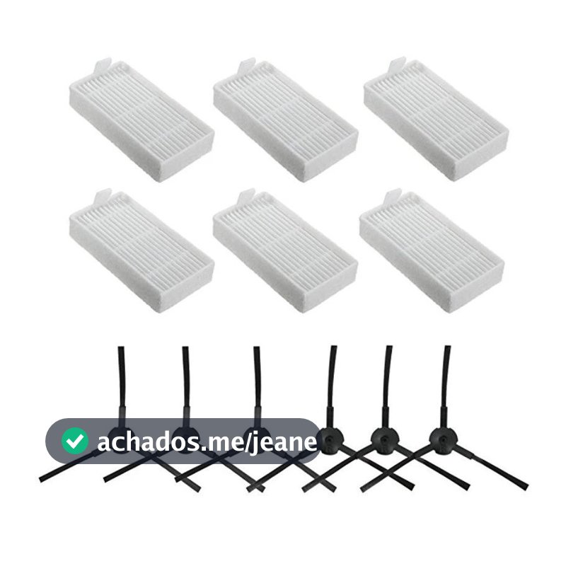 Filtro Hepa De Escova Lateral Para ILIFE V3 V5 V5s V3s V5s Pro X5 v50 v55 ECOVACS CR130 CR120 CEN540 CEN250 ML009 Robô Peças Aspirador De Pó Acessórios