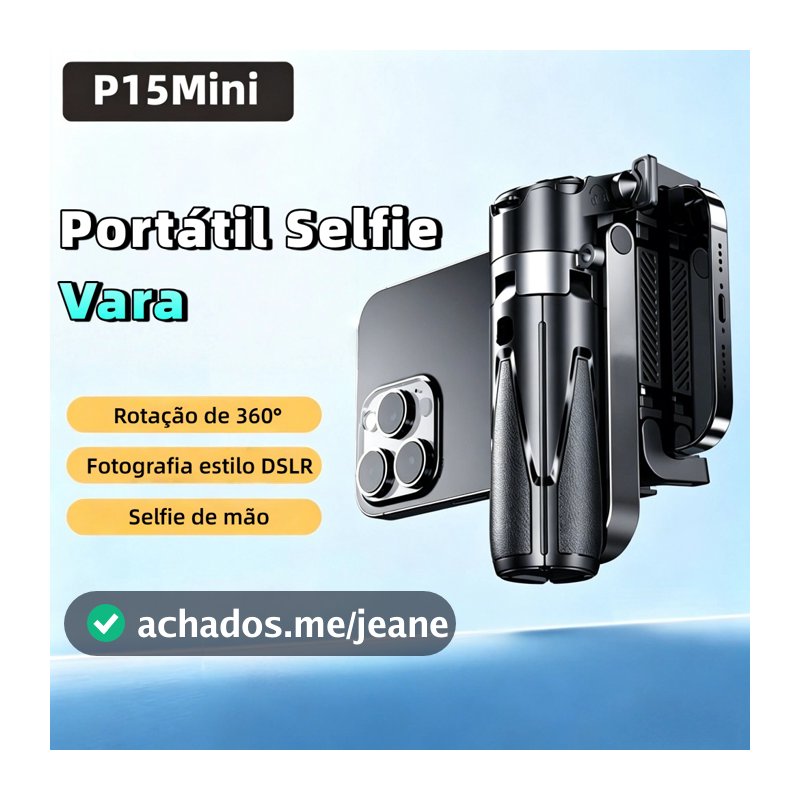 P15 mini Portátil Selfie Vara Tripé Magnético Suporte Do Telefone Dobrável Com Bluetooth Remoto Chaveiro Para Smartphone