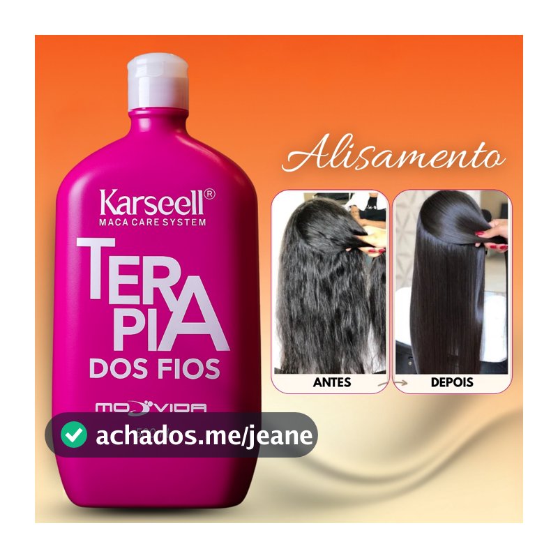 Progressiva Orgânica Terapia dos Fios Cabelo Liso Imediato - 500ml