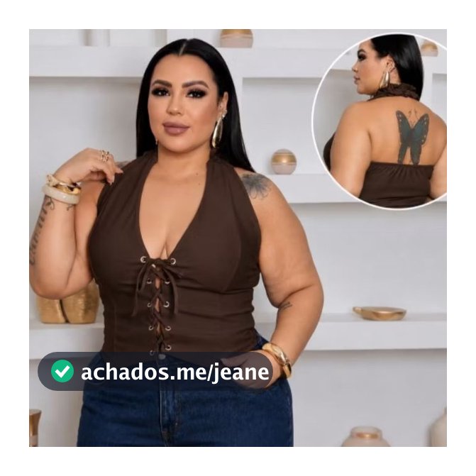 Cropped Corset Halter Plus Size Frente Única em Suplex ilhos transado cordinha