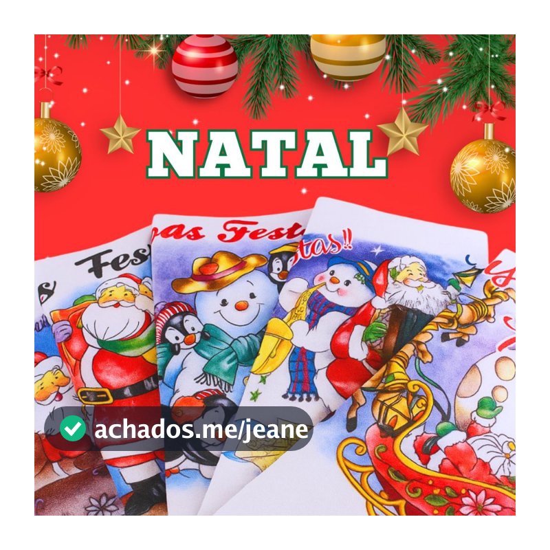 Kit Pano de Prato Natal Estampas Natalinas - tamanho grande