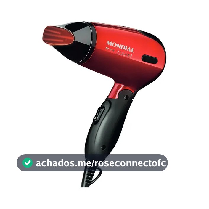 Secador de Cabelos Mondial Max Travel SC-10 Bivolt 1200w