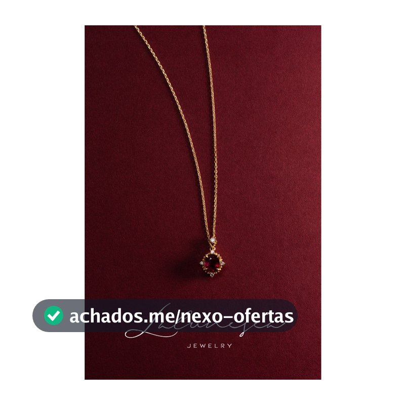 Colar de rubi jantar festa uso jóias colar de ouro corrente fina clavícula colar vestido de luxo combinando colar S925 p