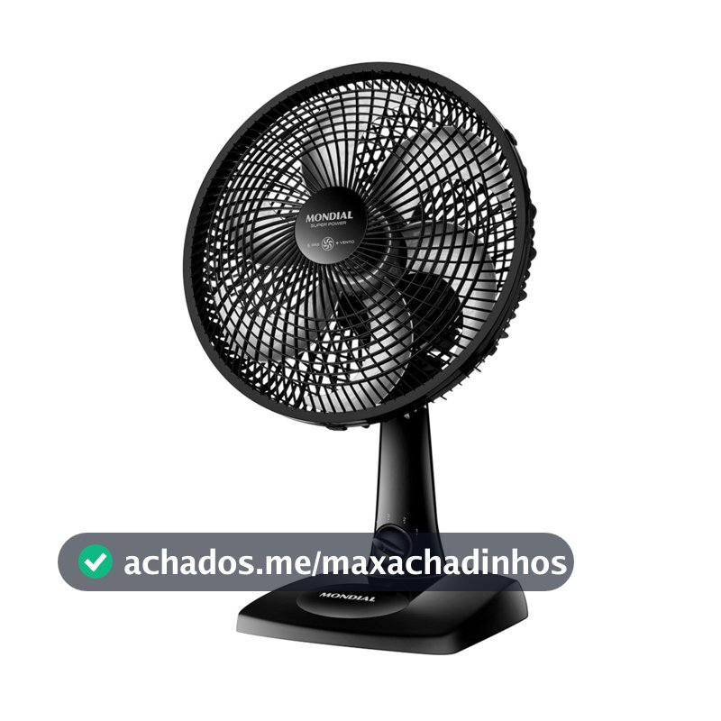 Ventilador de mesa 30 cm 6 pás com 3 velocidades - VSP-30-B - Mondial