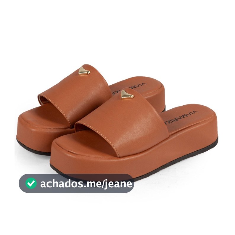 Tamanco Feminino Tira Plataforma Sandália Confortável Chinelo Mule Flatform Blogueira Slide Papete