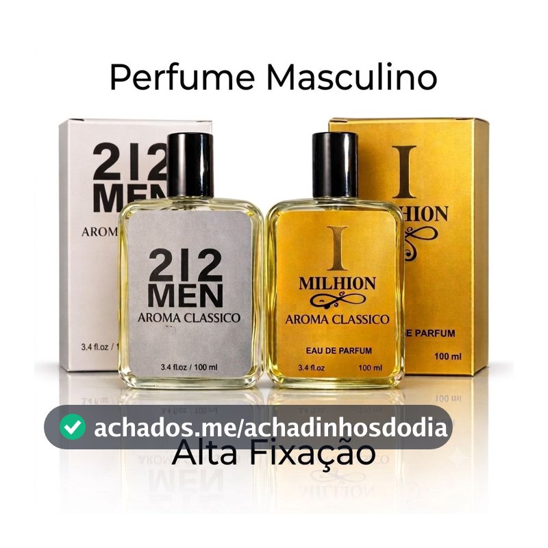 PERFUME MASCULINO 100ml Para o Dia Dia - Alta Fixação e Longa Duração / Ótima opção Para Presente