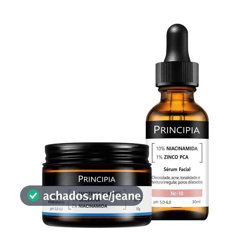 Principia Kit Diário com Niacinamida e Hidratante - Todo Tipo de Pele Dia/Noite
