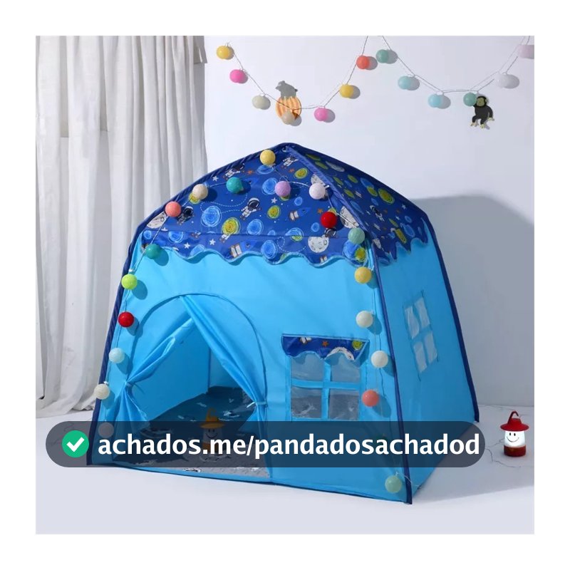 Barraca Infantil Menino azul foguete 1.3M cabana Menina princesa grande menor preco promocao