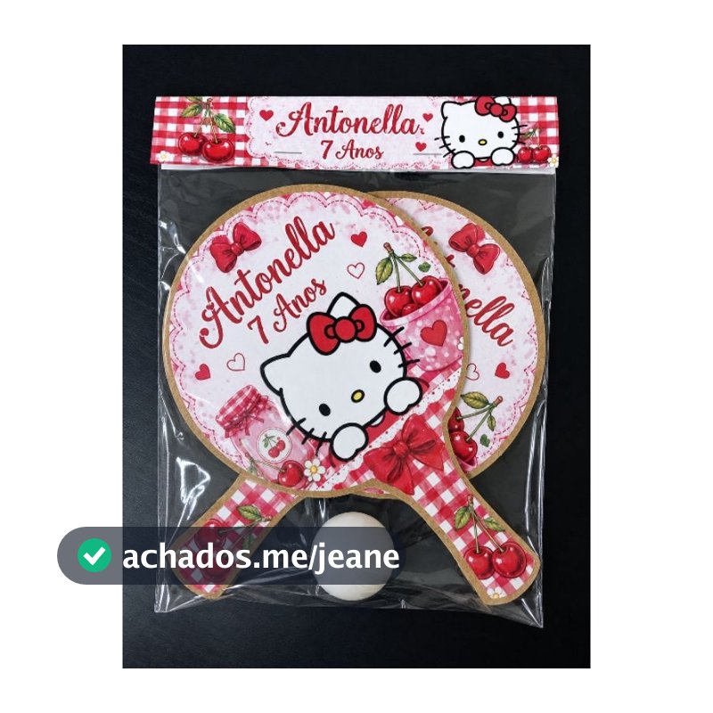 Kit 15 Pares Raquetes de ping pong Lembrancinha personalizada Festa Infatil Pré encomenda