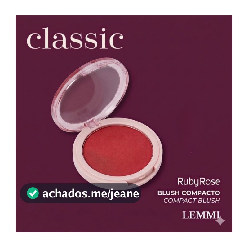 Blush Compacto Blush On Me Classic HBM11 - Ruby Rose