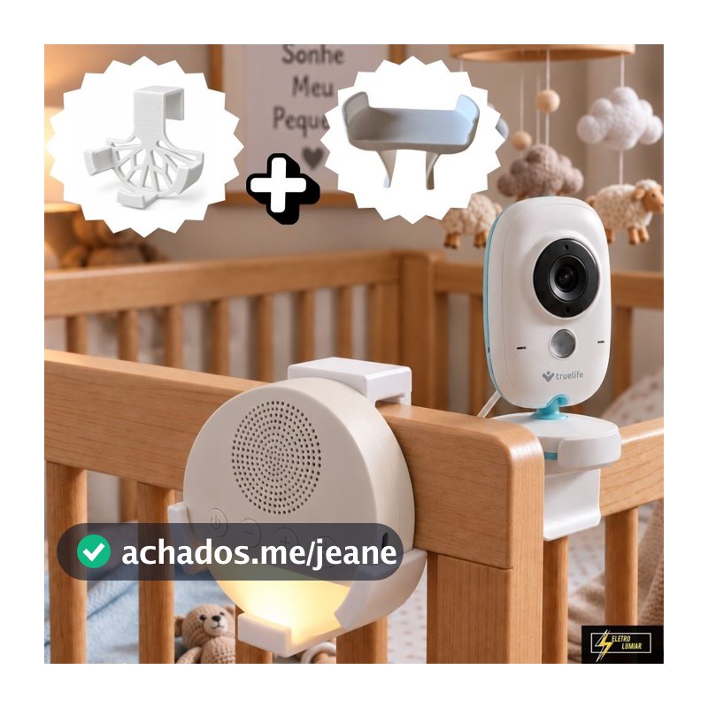 Kit Para Berço Suporte Ruido Branco + Suporte Baba Eletronica Universal