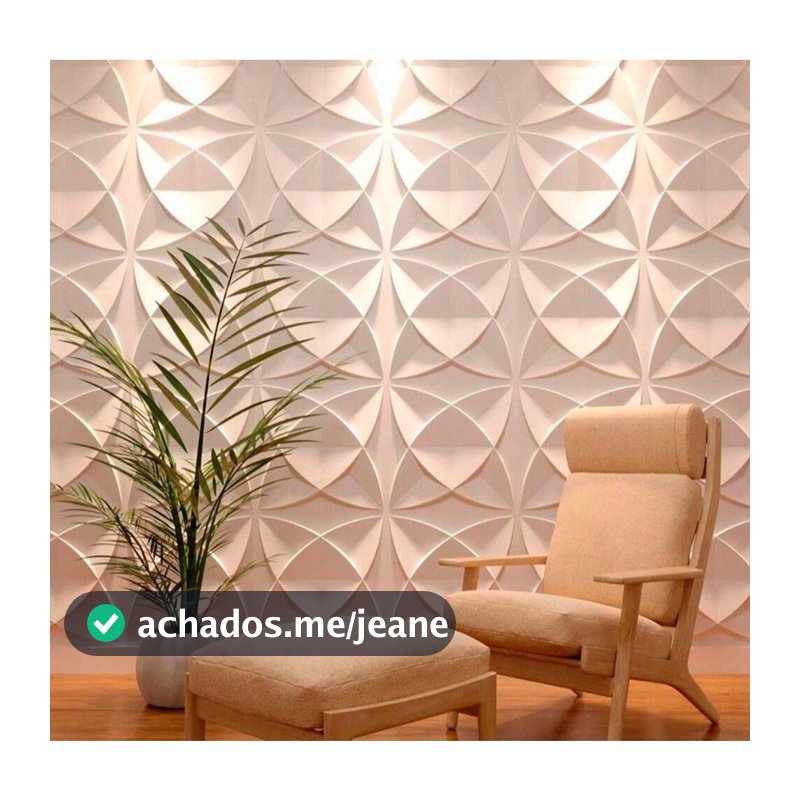 Kit com 50,100 e 200 Placas de PVC 3D Para Revestimento e Decoração de Parede 25x25cm
