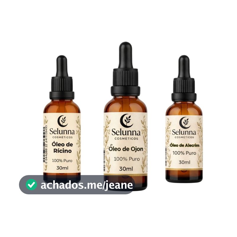 Kit Fortalecimento Capilar Óleo Vegetal Alecrim Ojon Rícino