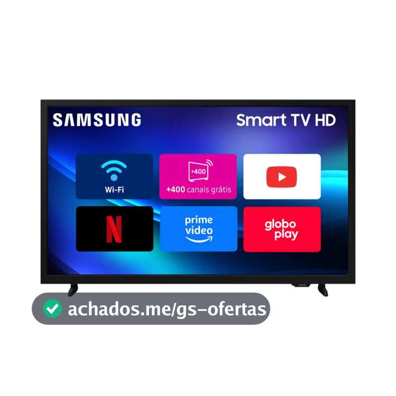 SMART TV SAMSUNG 32" HD MOD H5000F PRETO BIVOLT