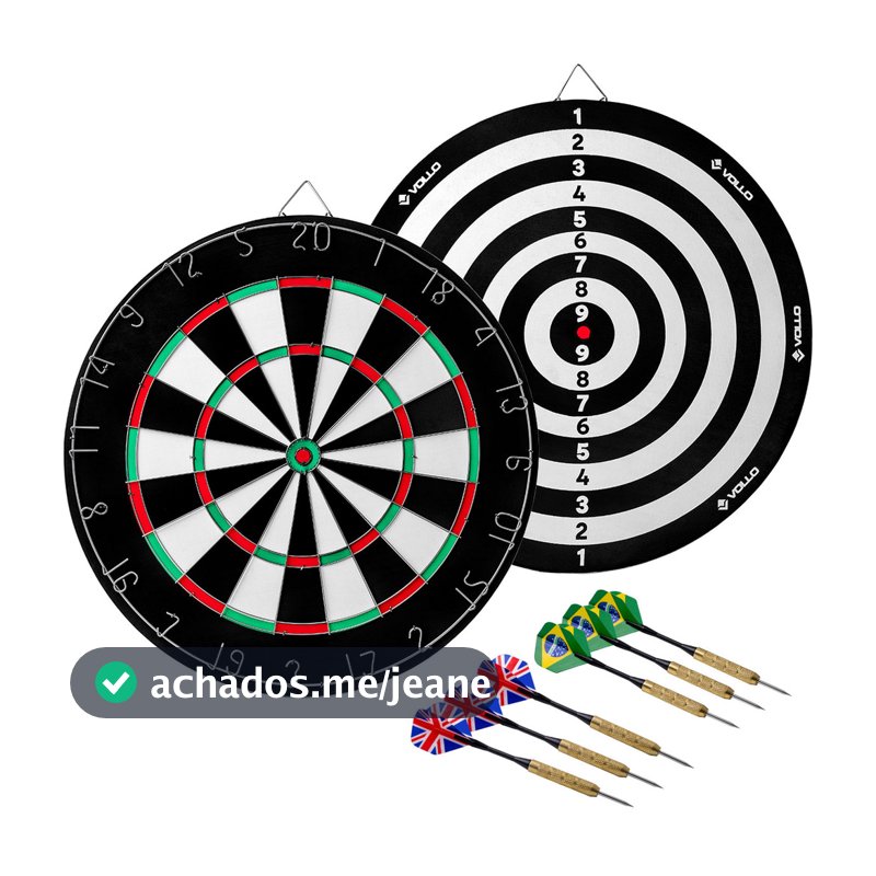 Jogo de Dardos Dupla Face Oficial 18 Polegadas Vollo