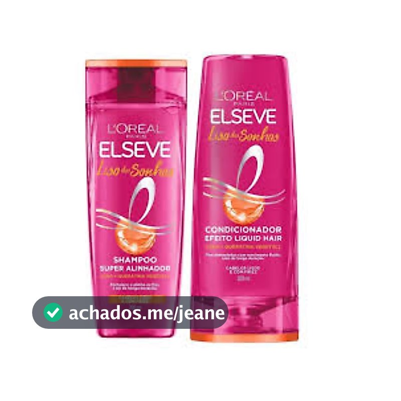 KIT ELSEVE SH + COND 200ML SUPER ALINHADOR LISO DOS SONHOS LORÉAL (LANÇAMENTO 2025 )