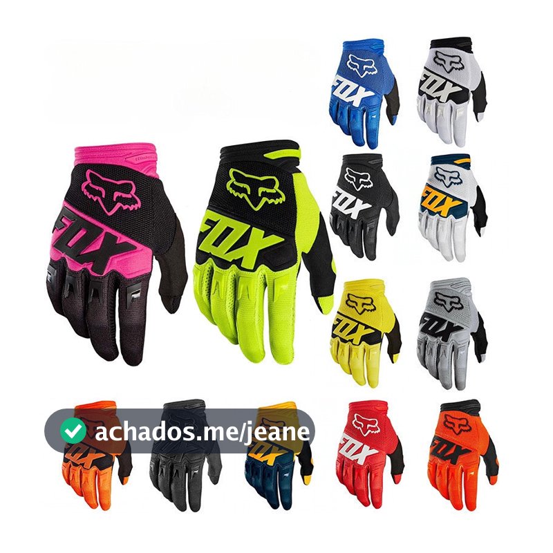 Luvas de moto de corrida FOX Luvas com ecrã tátil para ciclismo na primavera e no outono, BTT e desportos ao ar livre