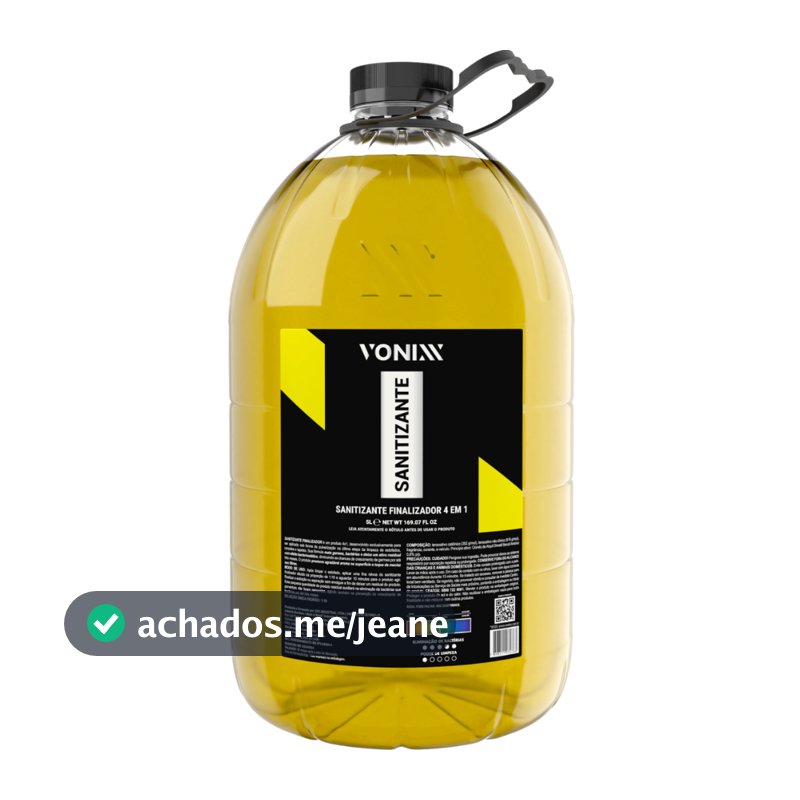 Sanitizante Finalizador de Estofados Carpetes Tapetes 5L Vonixx