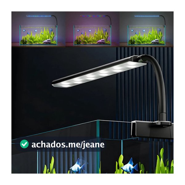 Luminária De Aquário Led 5w Usb Com 3 Modos De Cores