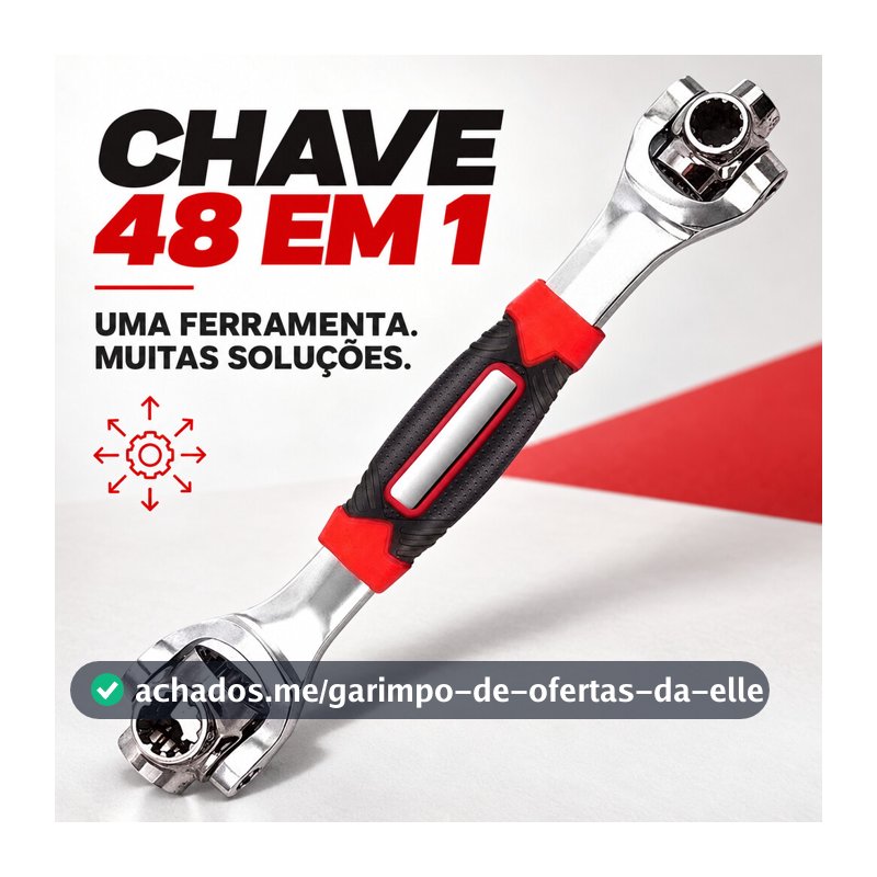 Chave Multiuso Coroa do Role  48 Em 1  chave Soquete  360º Chave Grifo Universal Chave Grifo