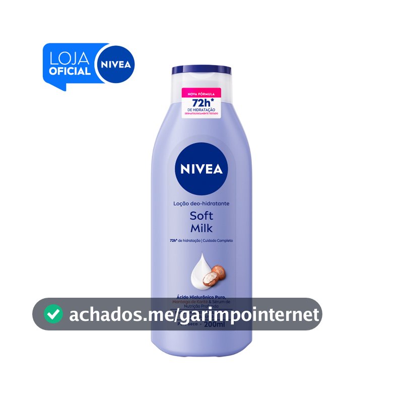 NIVEA Hidratante Desodorante Soft Milk 200ml