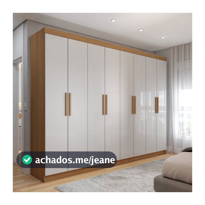 Guarda-Roupa Casal Aurora 8 Portas 4 Gavetas - Panorama Móveis