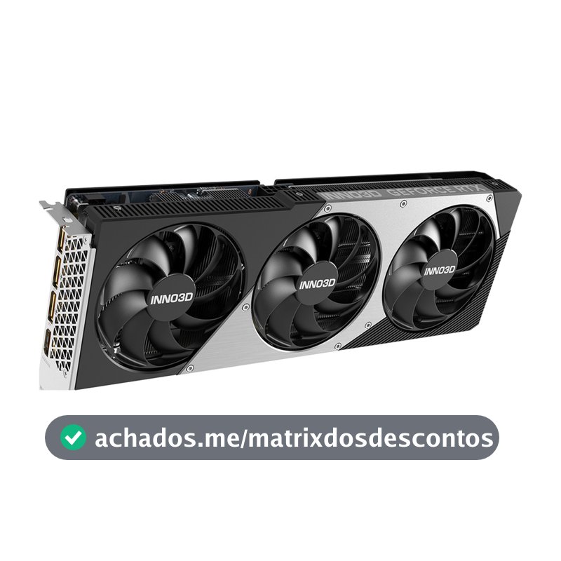 Placa de Vídeo INNO3D GeForce RTX 5060 Ti X3 OC, 8GB, GDDR7, 128-bit, N506T3-08D7X-193075L