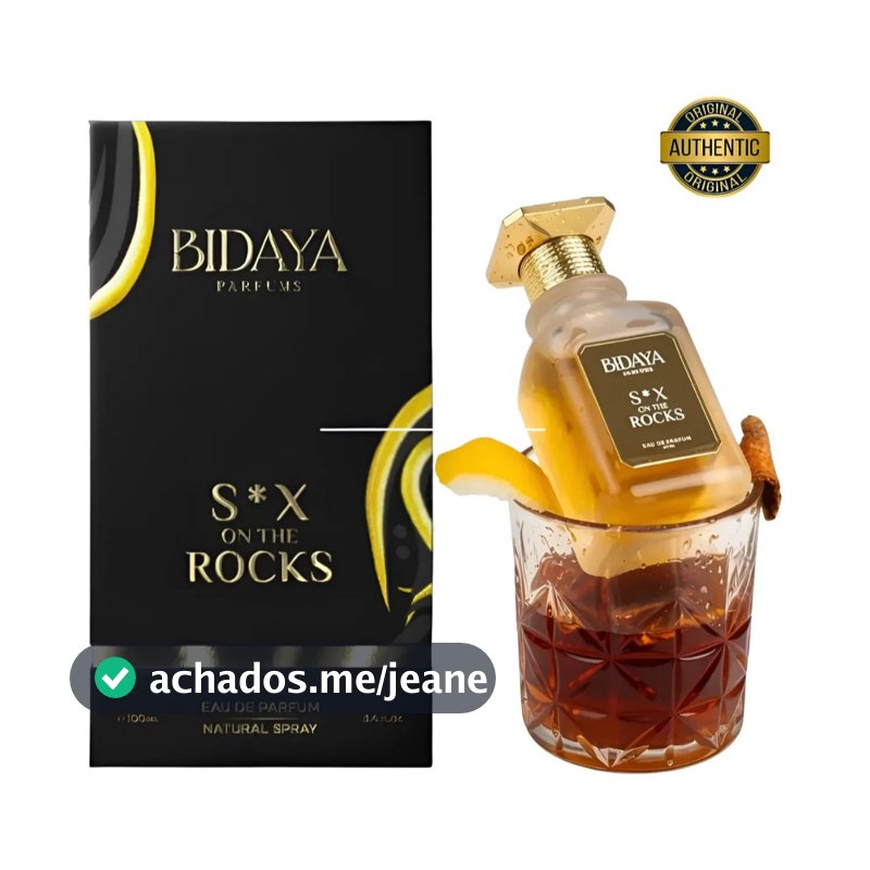 Perfume Árabe Bidaya SX On The Rocks EDP 100ml Unissex Original Importado