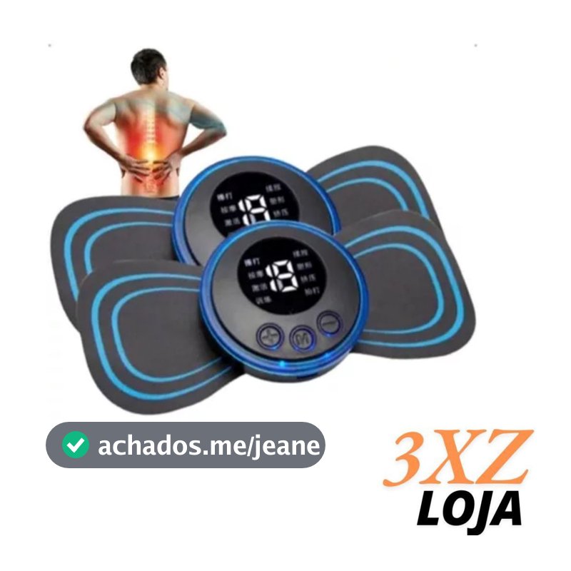 MINI Massageador Elétrico Portátil Cervical EMS Alivia Dores Corpo Pescoço