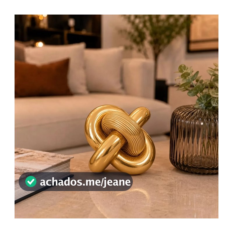 Escultura Decorativa Nó Minimalista Moderna Ornamento para Sala Quarto Escritório Decoração Luxo Casa Abstrata